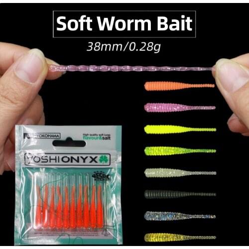 50pcs 0.3g 4cm Fishing Lure mini Soft Worm Shrimp Jerkbait Fish Ocean Rock lure bass soft fish smell Leurre Souple soft bait