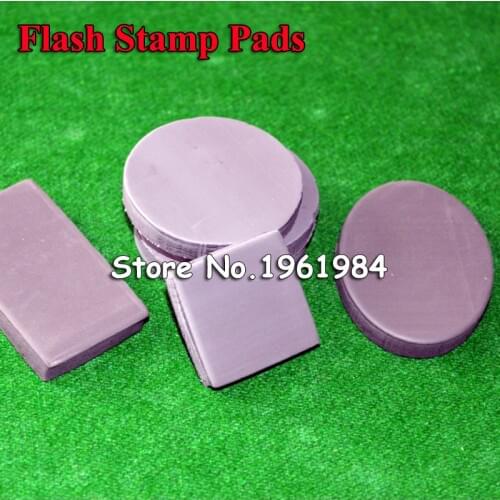 20Pcs Round Circle Diameter 42mm Flash Stamp Rubber Pad for Photosensitive Portrait Selfinking Stamping Making Seal 7mm thicknes