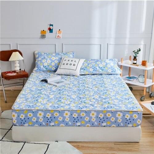 Luxury Pure Cotton All-inclusive Quilted Mattress Cover Anti-mite Double Single Customized Bed Cover Not Included Pillowcase