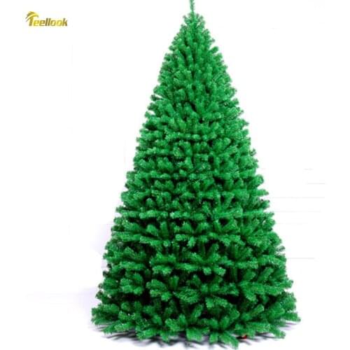 Teellook 2.1m 2.4m 3.0m 4.0m floor Christmas tree hotel family shopping mall upscale festive Christmas decorations