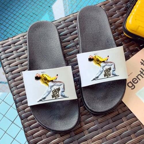 Summer Shoes woman Fashion printing Home Slippers Women Indoor Flats Ladies sandals PVC indoor Slippers