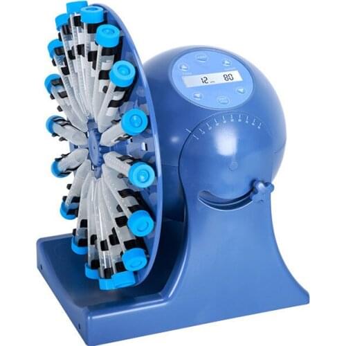 100-240V Vortex mixer laboratory fixture dual-module mixing shaker rotating digital display LCD timing mixer