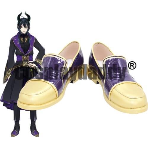 Twisted Wonderland Night Ravens College Riddle Leona Azul Kalim Vil Idia Malleus Lilia Ceremonial Ver. Cosplay Shoes X002