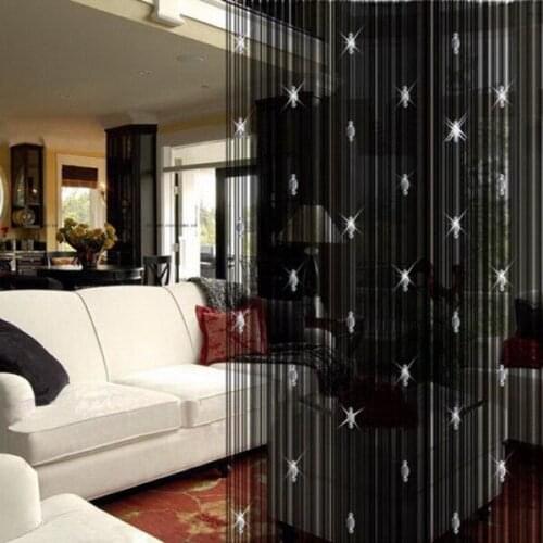 High Quality Romantic Decorative String Curtain With 3 Beads Door Window Panel Room Divider T30