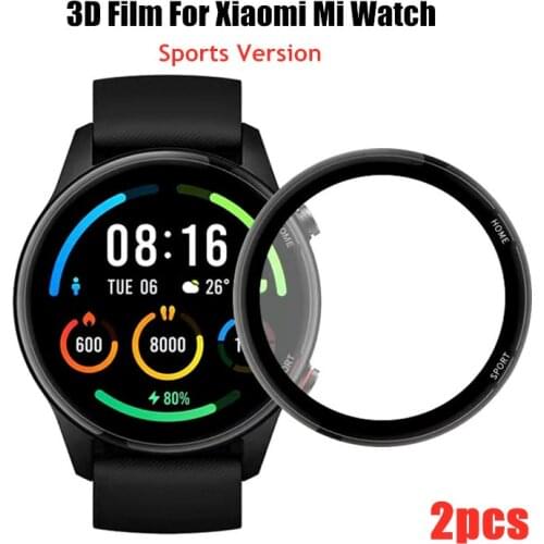 3D Film For Xiaomi Mi Smart Watch Color Sports Version Full Edge Soft Protective Film Cover Protection Smartwatch Screen Protect