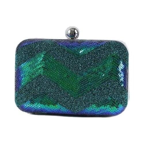 2020 new women sequins evening bags striped wedding clutch wallets patchwork shoulder chain bags drop shipping LXG36