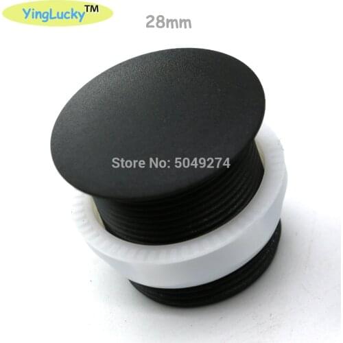 10PCS 24mm 28MM 30mm arcade Button hole plug button cover hole cap Screw in type Black for arcade cabinet