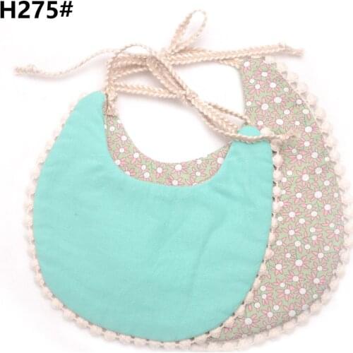 10Pcs/Lot Baby Bibs Tassel Saliva Towel Floral Vintage Newborn Double Side Boys Girls Bandana Countryside Burp Feeding Stuff