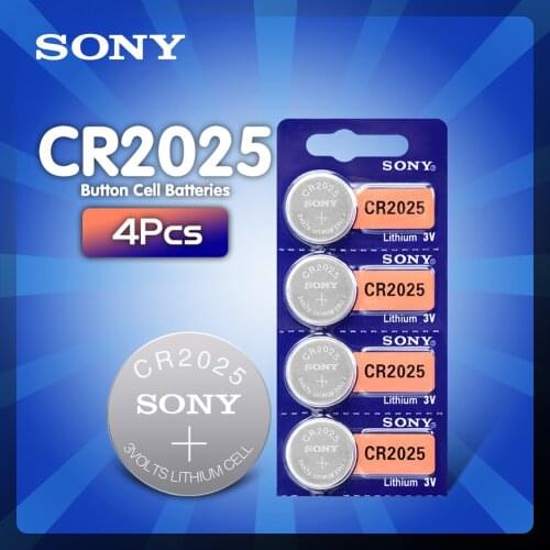 4Pcs FOR SONY Original cr2025 Button Cell Batteries cr 2025 ECR2025 DL2025 LM2025 3V Lithium Coin Battery For Watch Calculator