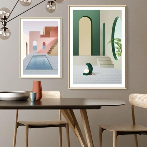 Abstract Still Life Sicandinavia Geometric Wall Art Canvas Painting Posters and Prints POP Pictures for Dining Room House Decor