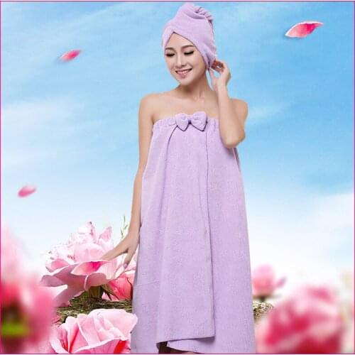 Bath Towel Absorbent Wrapped Chest Bathing Bathrobe Female Cotton Bath Towel Adult Soft Lint-Free Quick-Drying Bath Skirt