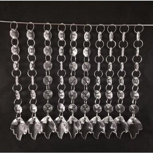 10pcs Acrylic pendant beads string wedding birthday favor decoration cake stand decor crystal beads centerpieces hanging