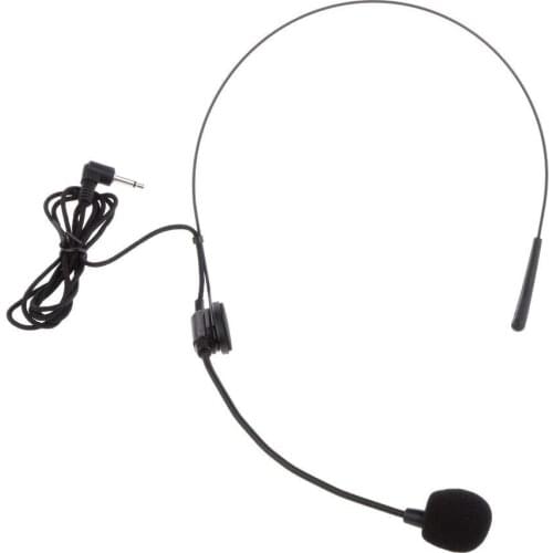 FFYY-Back Electret Unidirectional Headband Microphone With Plug With Flexion Jack