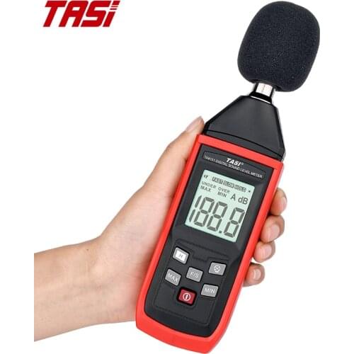 TASI TA8151 Digital Sound Level Meter Noise Tester Sound Detector Decible Monitor 30-130dB Audio Measuring Instrument Alarm