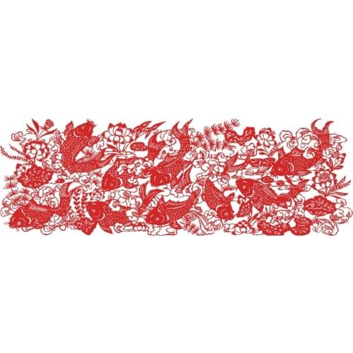 Red fishes cross stitch package Chinese simple pattern 18ct 14ct 11ct cloth cotton thread embroidery DIY handmade needlework