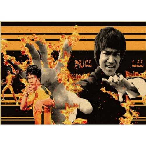 Lot style Choose Master Kung Fu Bruce Lee Nostalgia Retro Art print Silk poster Home Wall Decor