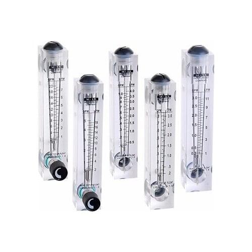 LZM-15T 1-7LPM Panel Type Liquid Flowmeter Water Flow Meter rotameter With Control Valve