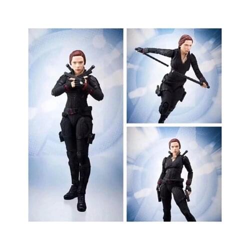 SHF Marvel Black Widow End Game Avengers Natasha Romanoff BJD Action Figures Toys