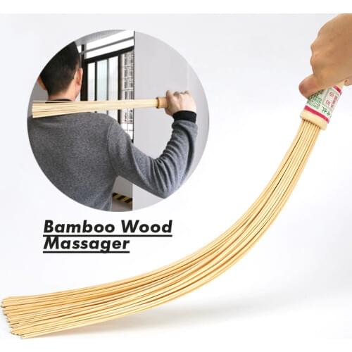Natural Bamboo Wood Massager For Body Health Care Body Massage Tool Muscle Relaxed Pat Stick Back Body Fatigue Relief Guasha