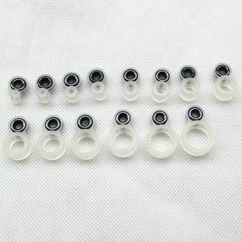 Mounchain 14 / 22 pcs Fishing tool set Hand Rod Wire Ring Ceramics Eye DIY Fish Line Guide Silicone Ring Different Size