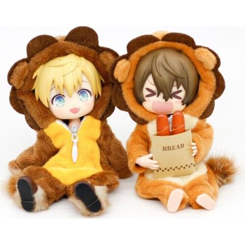NEW BJD Clothes Cute Animal Lion Home Clothes Pajamas Coverall Suit for Obitsu1, Molly, GSC , 1/12bjd Doll Clothes Accessories