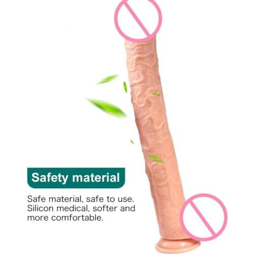 Huge Super Long Dildo Real Penis Dildo with Suction Cup Vagina Massage Dick G spot Stimulator Sex Products for Women Lesbian