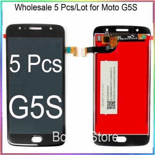 WholeSale 5 Pcs/lot for Moto G5S LCD Screen Display with Touch Digitizer Assembly XT1792 XT1793 XT1794