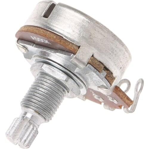 55KD A500K Potentiometer Splined Pot Electric Guitar Bass Effect Amp Tone Volume Shaft15mm Parts Diameter24mm
