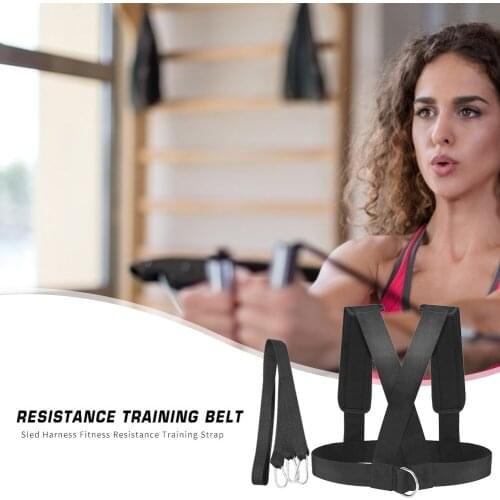 Training Strap Pull Band Weight Belt Fitness Strength Speed Running Workout Sled Harness Fitness Equipments Supplies