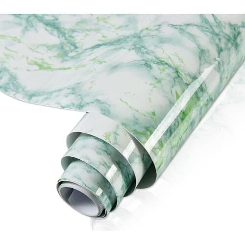 Classic Style Self-Adhesive Contact Kitchen Stickers Solid Color Home Decorative Marble Wall Papers Bedroom Furniture