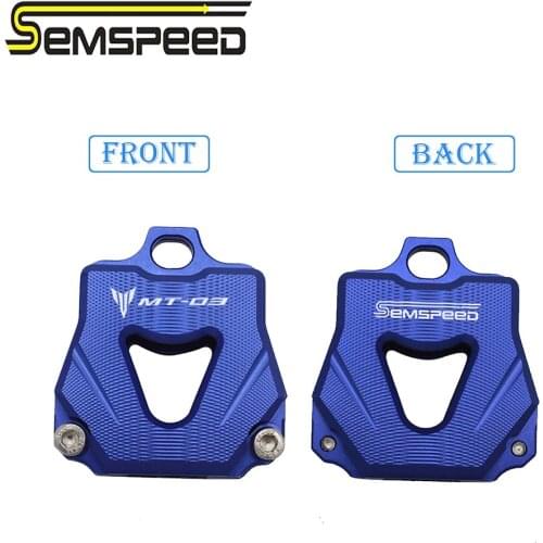 SEMSPEED For yamaha mt03 MT-03 2015 2016 2017 2018 2019 2020 SEMSPEED Motorcycle CNC Key Cover Case Cap Shell Head For YAMAHA R3