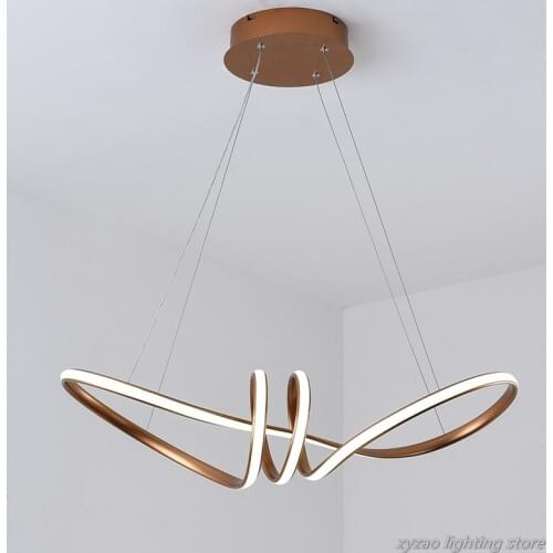 Modern Simple Home Decor LED Pendant Lights Dining Room Kitchen Hanging Light Fixture Restaurant Bar Metal Iron Art Pendant Lamp