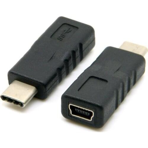 USB-C USB 3.1 Type C Male Connector to Mini USB 2.0 5Pin Female Data Adapter ,By China Post