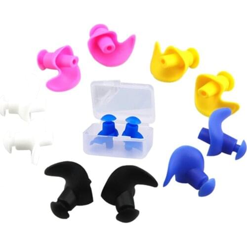 Earplugs Waterproof Swimming Silicone Swim Ear Plugs For Adult Swimmers Children Diving Soft Dust-Proof Anti-Noise Ear Plug