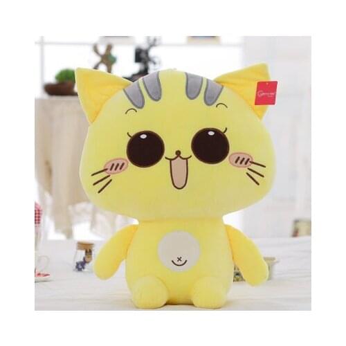 Yellow cartoon cat doll 30cm plush toy cat doll baby toy , birthday gift x062