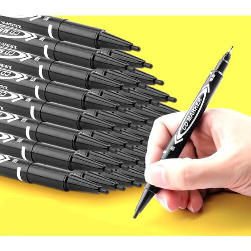 10pcs double-headed oily marker pen art drawing hook line pen for drawing mark sketch graffiti hook line art stationery
