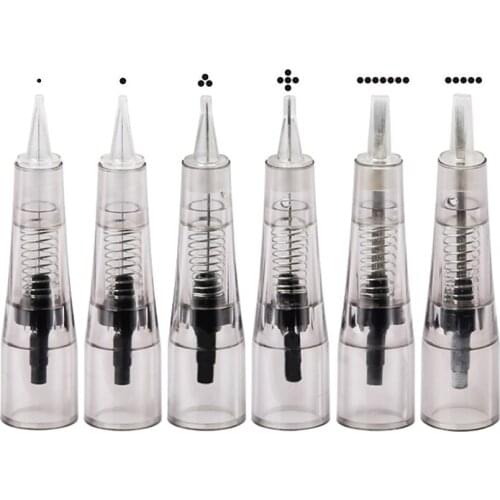 30PCS ( 1P 3P 5P 5F 7F ) Embroidery Cartridge Needles For Semi Permanent Makeup Microblading Microshading