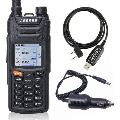 Abbree AR-F6 Walkie Talkie 6 Bands Dual Display Dual Standby 999CH Multi-functional VOX DTMF SOS LCD Color Display Ham CB Radio