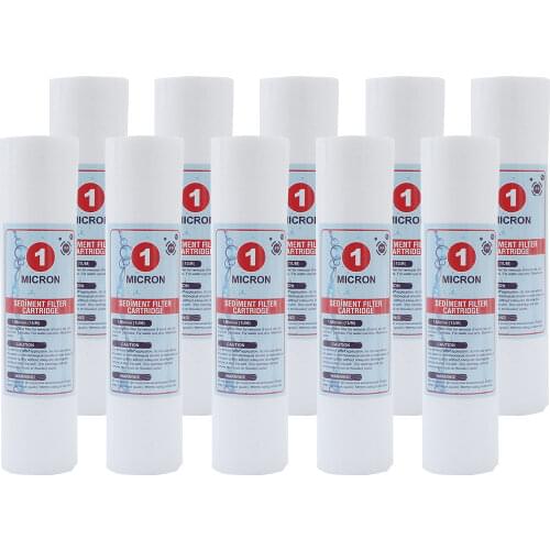 Household Water Sediment Polypropylene Filter 10 "1-5 Micron Pp Water Replacement Cartridge Free Shipping 10 pcs