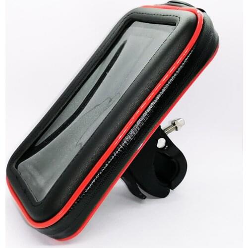 Motorcycle Handle Bar Mount Phone Holder Case Bicycle Phone Holder Mount With Water Resistance Zipper Case for Mobile Phones
