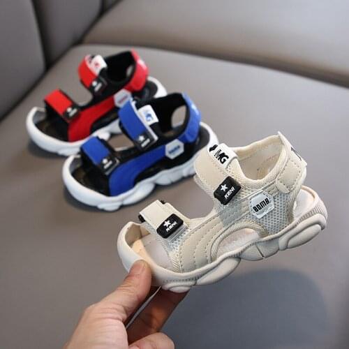 Kids Shoes 2021 Summer New Boys Sandals Girls Baby Soft Bottom Toddler Shoes Children Anti-kick Beach Shoes Toddler Sandals