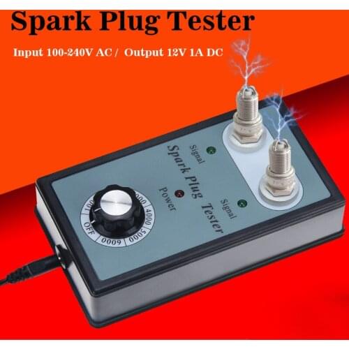 For 12v Gasoline Car Spark Plug Tester Car Diagnostic-tool With Adjustable Double Hole Detector Ignition Plug Analyzer