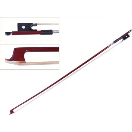 Filamentary Violin Bow Silver Winding Octagonal Violin Bow Ebony Frog High Quality Brazilwood White Horsehair full size 4/4