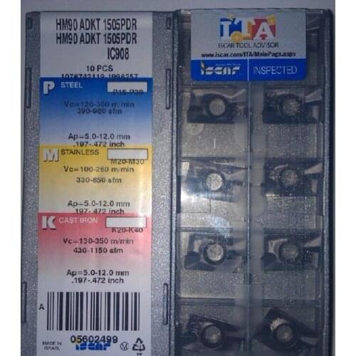 10pcs carbide inserts HM90 ADKT1505PDR IC908 Free shipping