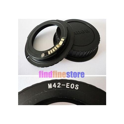 AF Confirm M42 Lens to Can&n E&S EF adapter 7D 350D 500D 1000D 1100D rebel DSLR and Film SLR + Rear Lens CAP