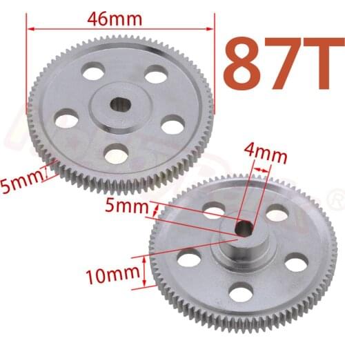 Metal Spur Gear 87T For HSP Pangolin Redcat Everest -10 Upgrade Parts 18024 Upgraded RC 1/10 Rock Crawler Climber 94180