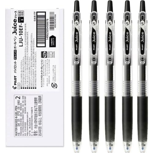 5pcs Pilot Juice LJU-10EF Gel Pen Set 0.38 0.5mm Quick Drying Gel Ink Pens Caneta Papeleria Stationery School Supplies Lapices