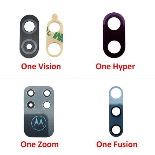 New Back Rear Camera Glass Lens For Moto One Zoom Camera Glass Lens Replacement Parts
