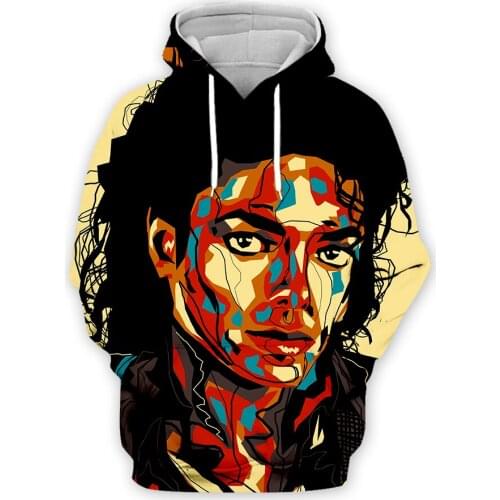 PLstar Cosmos Pop King Legend Singer Musician Michael Jackson Streetwear Pullover Colorful 3DPrint Men/Women Harajuku Hoodies 12