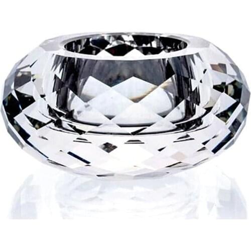 Top grade K9 Crystal Glass Tealight Candle Holder for home bar decor and table centerpieces